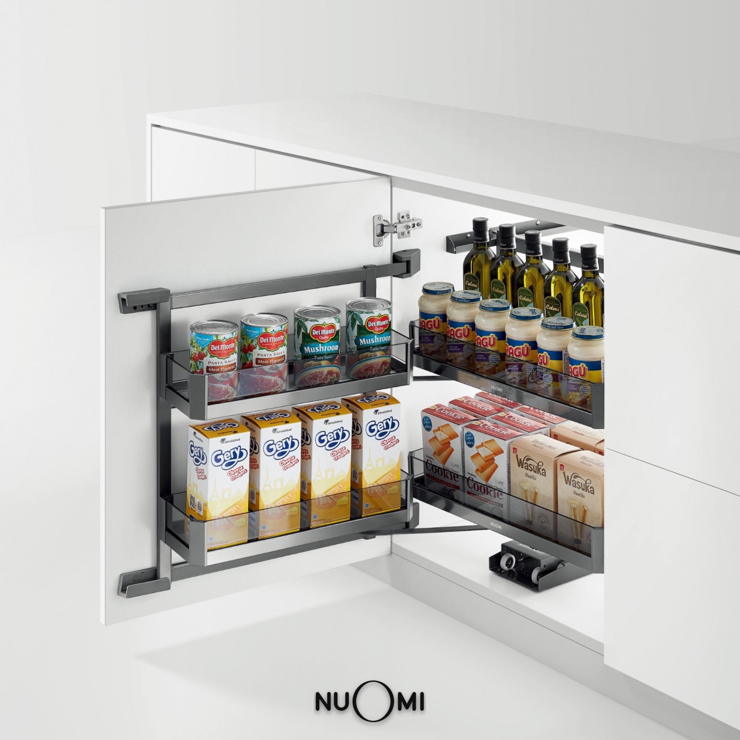 Kitchen Wardrobe Hardware AMETHYST Base Cabine Mini Pantry Roll-Out