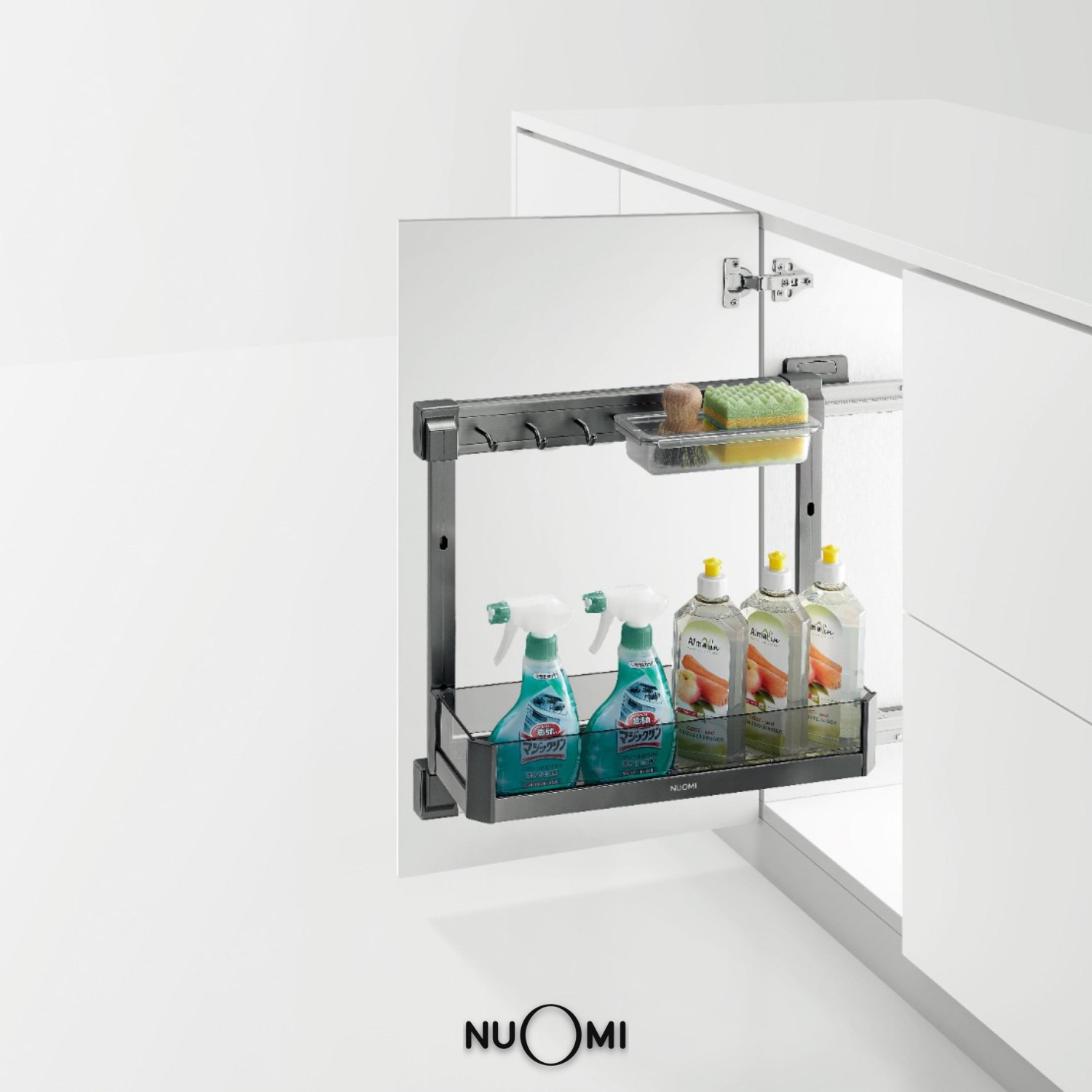 Kitchen Wardrobe Hardware AMETHYST Side Amounted Basket Under Sink