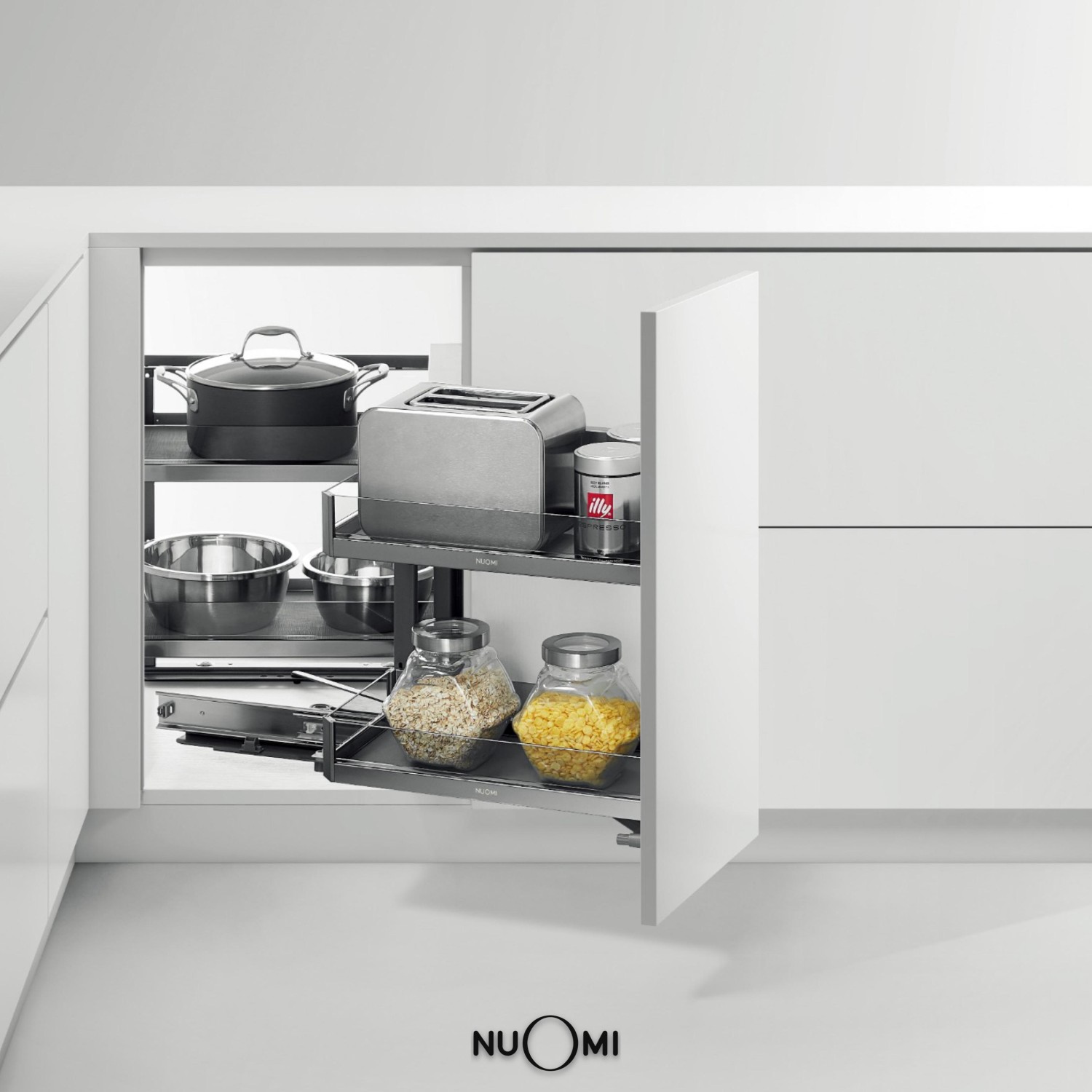 Kitchen Wardrobe Hardware AMETHYST Soft-Close Magic Corner