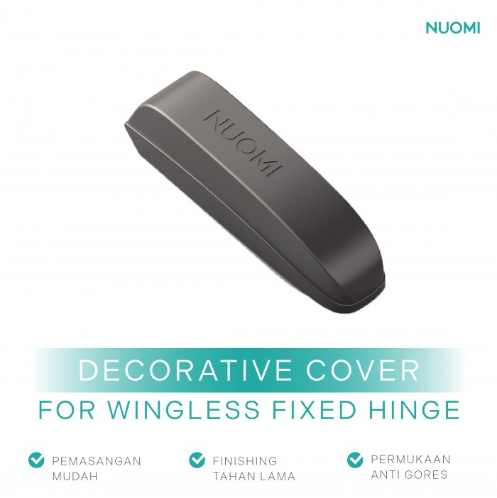 Kitchen Wardrobe Hardware Decorative Cover for Wingless Fixed Hinge