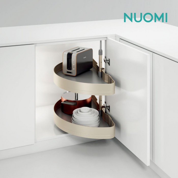 Kitchen Wardrobe Hardware ENCANTO 180° Turntable Shelf