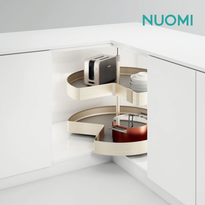 Kitchen Wardrobe Hardware ENCANTO 270° Turntable Shelf