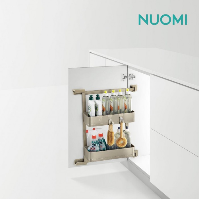 Kitchen Wardrobe Hardware ENCANTO Side Basket Attached Door Under Sink