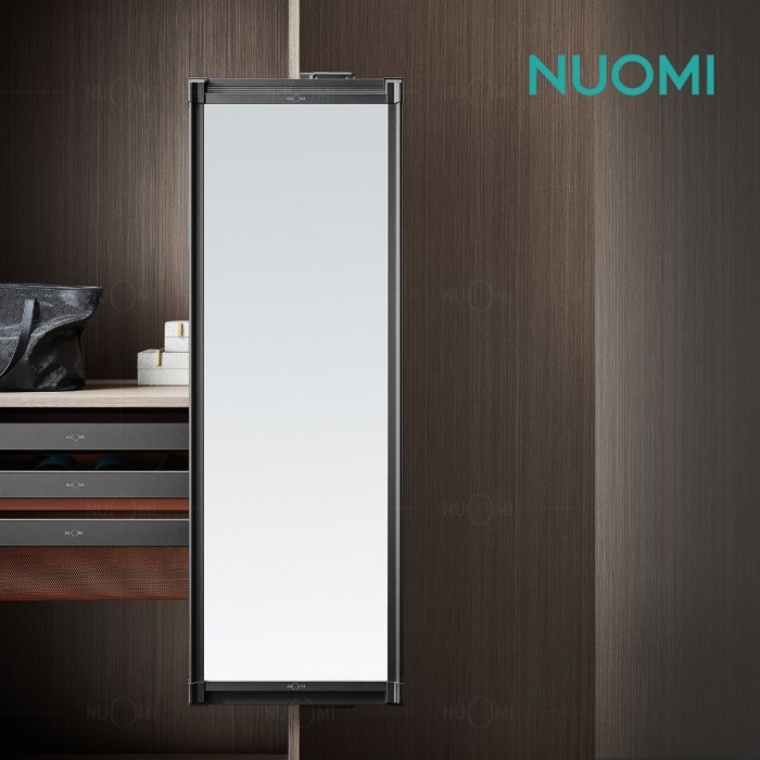 Kitchen Wardrobe Hardware RALPHIE Luxury Push-Pull Rotating Mirror