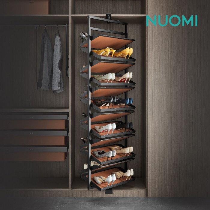 Kitchen Wardrobe Hardware RALPHIE Rotatable Multi-Layer Shoes Rack 