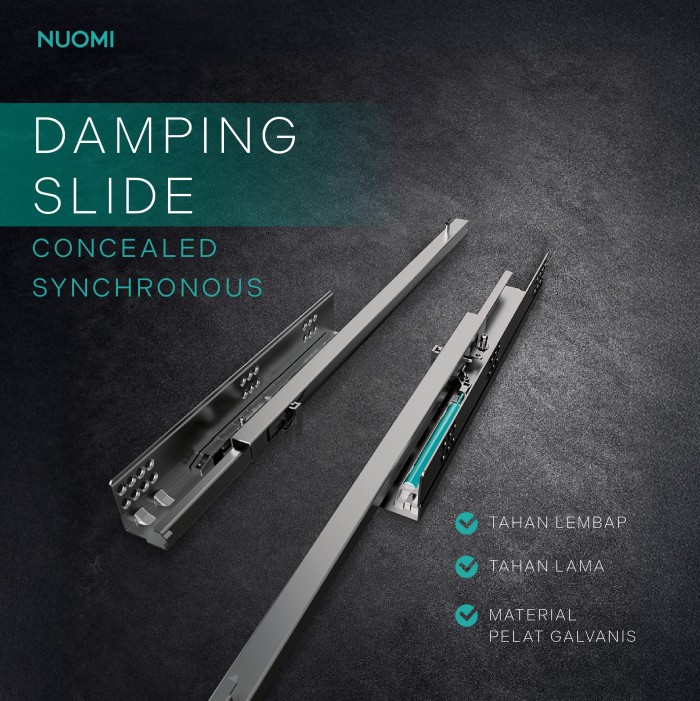 Kitchen Wardrobe Hardware Soft-Close Slide