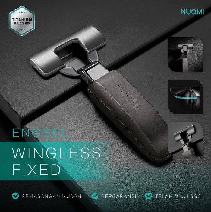 Kitchen Wardrobe Hardware Wingless Fixed Hinge